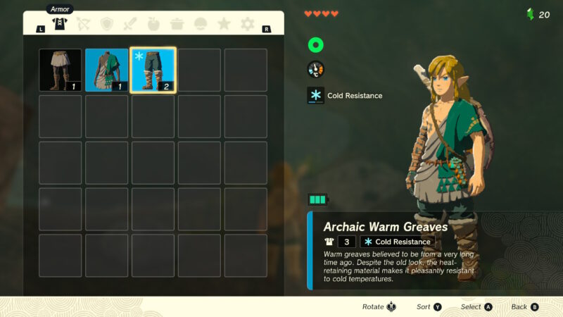 How to Survive Cold and Freezing Temperatures in Zelda Tears of the Kingdom - Food Recipes that Give Cold Resistance - Warm Clothing that Protects Link from Cold and Losing Health