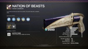 Nation of Beast PvP God Roll