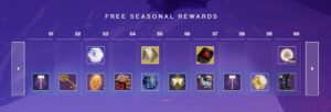 Season 21 Rank 51 – 60 Rewards Destiny 2