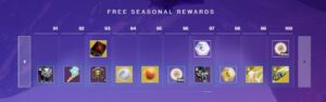 Season 21 Rank 91 – 100 Rewards Destiny 2