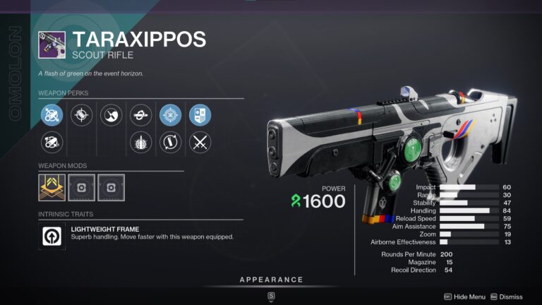 Taraxippos Guardian Games Weapon