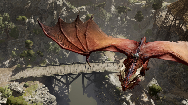 Baldur's Gate 3 red dragon screenshot Larian Studios