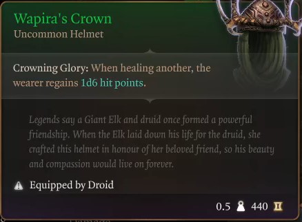 Baldur's Gate 3 Wapira's Crown