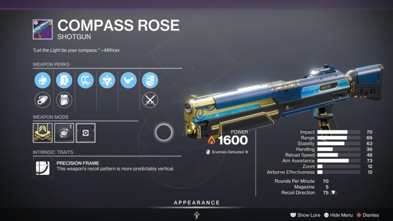 Compass Rose Shotgun