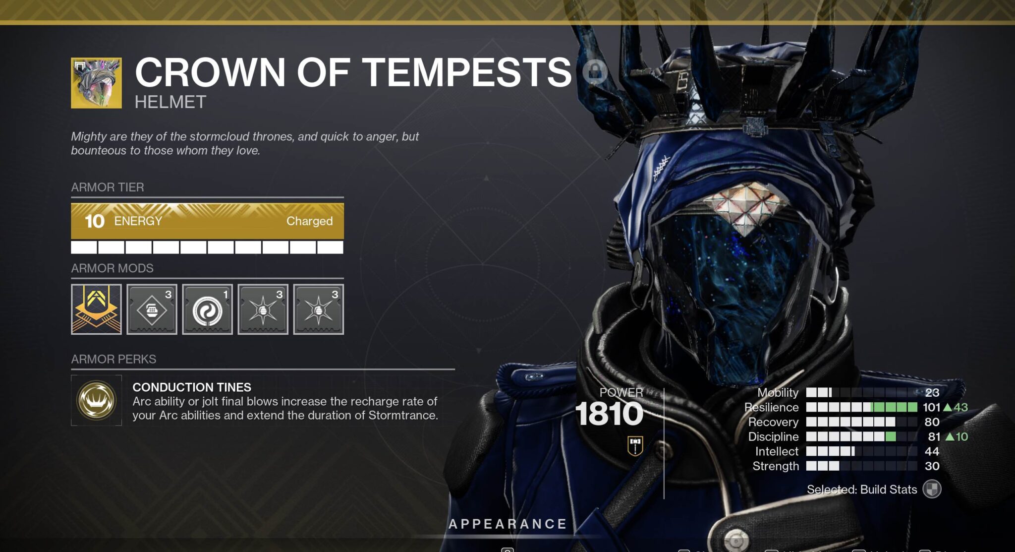 Destiny 2 Crown of Tempests Exotic Armor - Deltia's Gaming