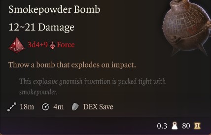 Smokepowered Bomb