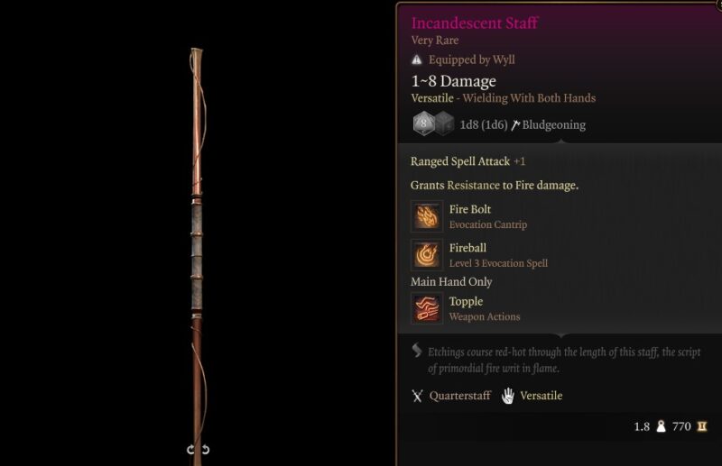 BG3 Incandescent Staff