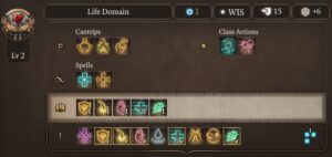 BG3 Life Cleric Spellbook Level 2