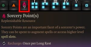 BG3 Sorcery Points