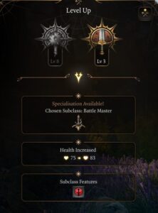 BG3 War Domain Cleric Level 11