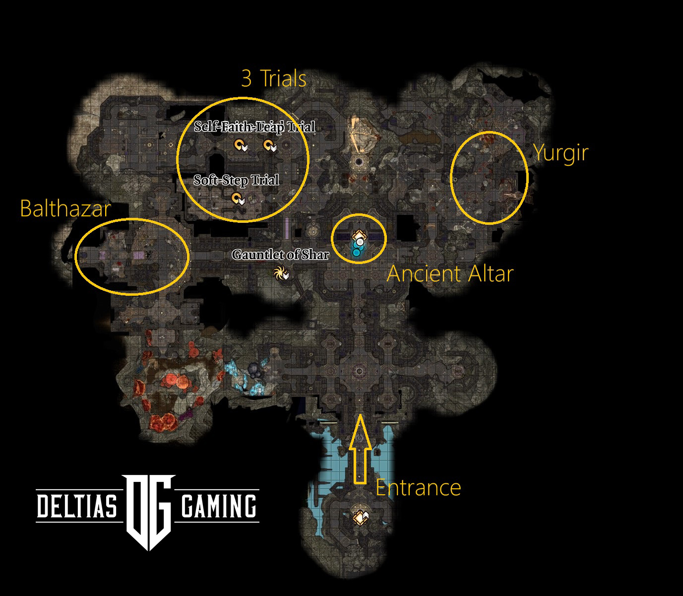Gauntlet of Shar Map - Baldur's Gate 3