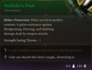 Hellrider’s Pride in Baldur’s Gate 3