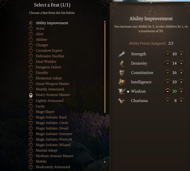 Level 8 Druid Ability Improvement