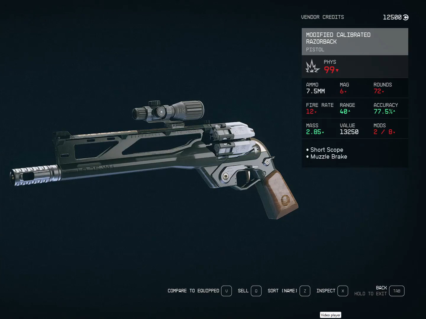 Razorback pistol usually shoots 12 times in a minute