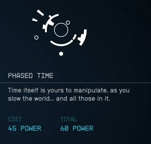 Starfield Phased Time Power
