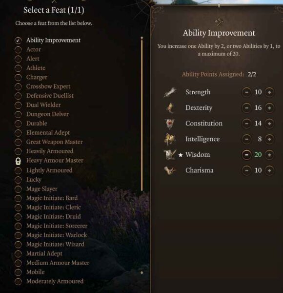 Best Baldur’s Gate 3 Circle of Spores Druid Build Guide Level 12 Feat