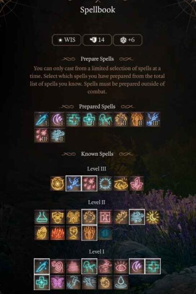 Best Baldur’s Gate 3 Circle of Spores Druid Build Guide Level 6 Spells