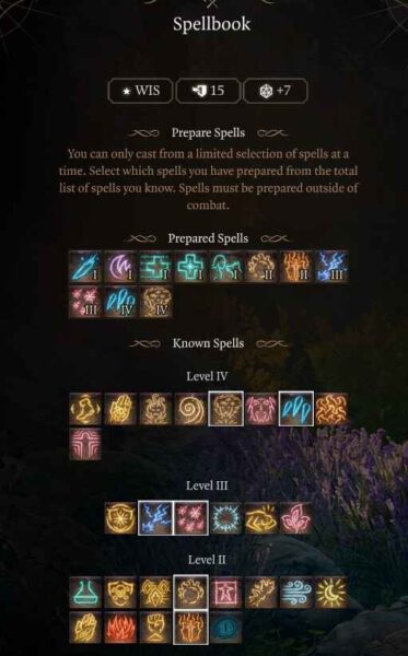 Best Baldur’s Gate 3 Circle of Spores Druid Build Guide Level 7 Spells