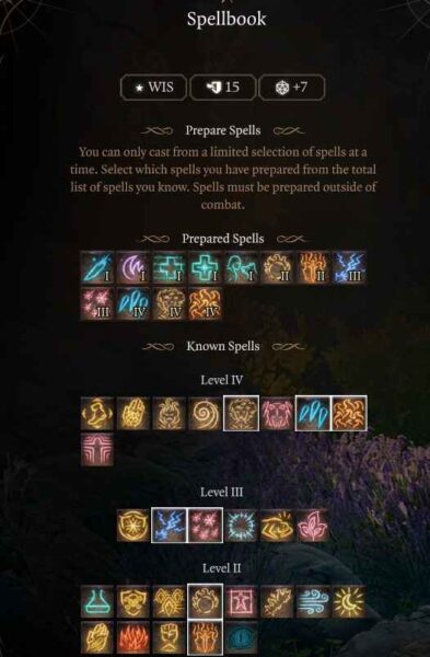 Best Baldur’s Gate 3 Circle of Spores Druid Build Guide Level 8 Spells