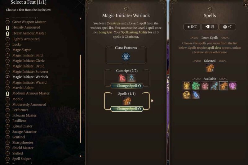 Best Baldur’s Gate 3 Conjuration Wizard Build Guide Level 8 Feat