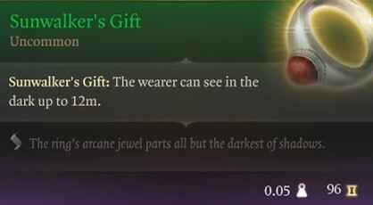BG3 Sunwalker's Gift