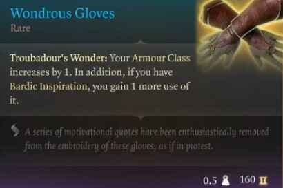 BG3 Wondrus Gloves Baldur's Gate 3