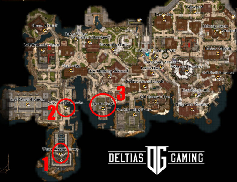 Baldur's Gate 3 Avenge the Drowned quest locations