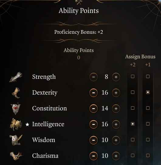 BG3 Best Divination Wizard Ability Score