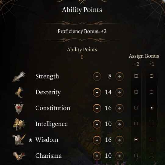 Baldur's Gate 3 Best Nature Domain Cleric Ability Score