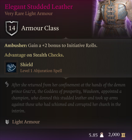 Elegant Studded Leather - Baldur's Gate 3 Wiki