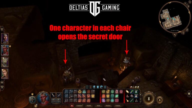 Baldur's Gate 3 Gloves of Heroism Stone Chair puzzle