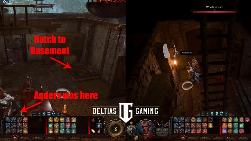 Baldur's Gate 3 Gloves of Heroism Toll House Basement