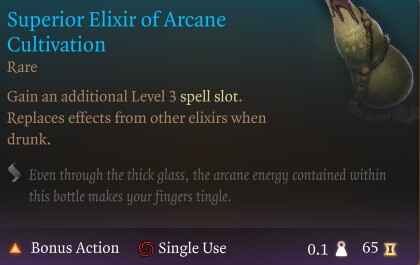BG3 Superior Elixir of Arcane Cultivation