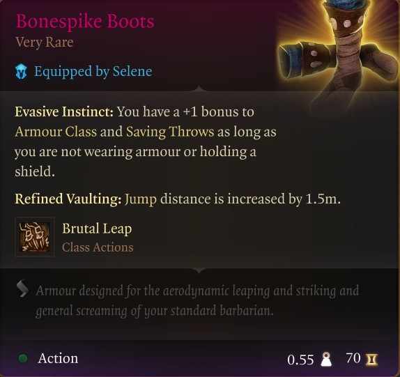 Bonespike Boots Baldur's Gate 3