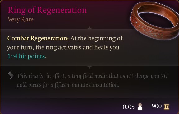 BG3 Ring of Regeneration - Baldur's Gate 3