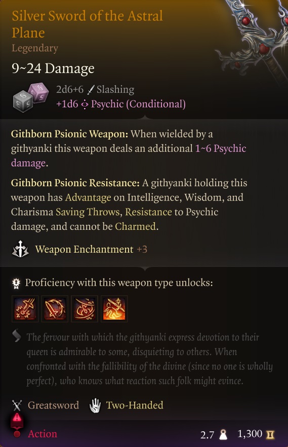 The CHARISMA Legendary Weapon