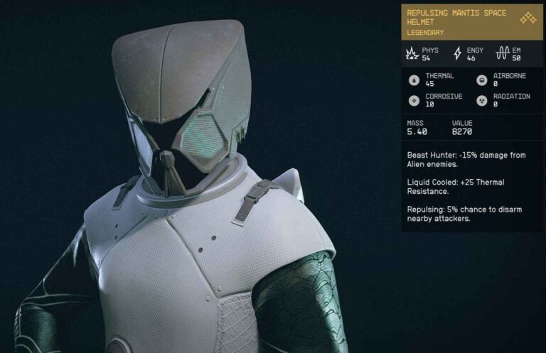 Starfield Mantis Legendary Helmet