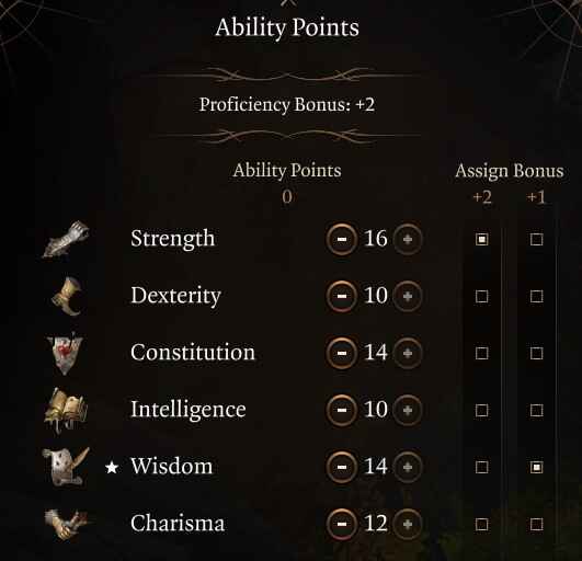 Baldur's Gate 3 Best Multiclass Cleric Ability Score