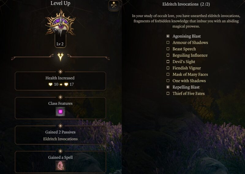 BG3 Best Multiclass Warlock Build Level 2