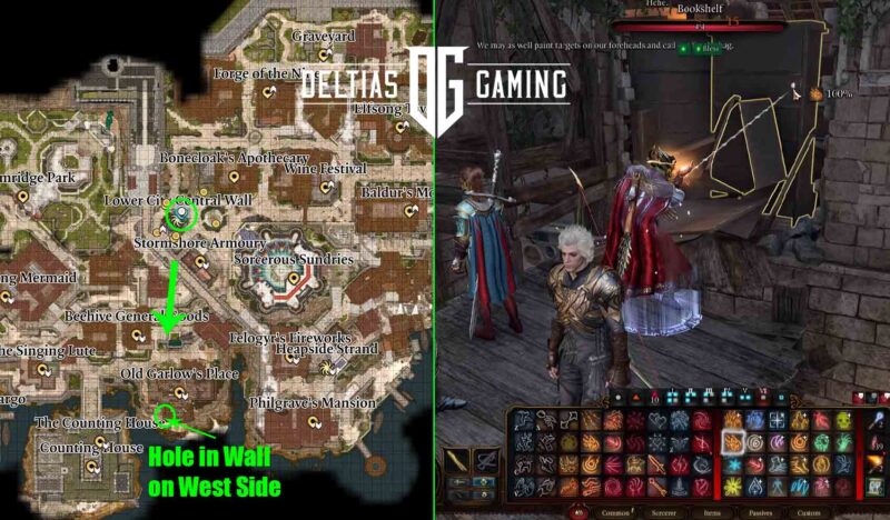 Baldur's Gate 3 Help the Hag Survivors Old Garlow's Place map