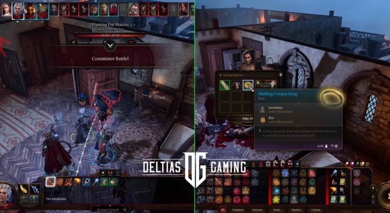 Baldur's Gate 3 Large Battle with Marcus for Shifting Corpus Ring