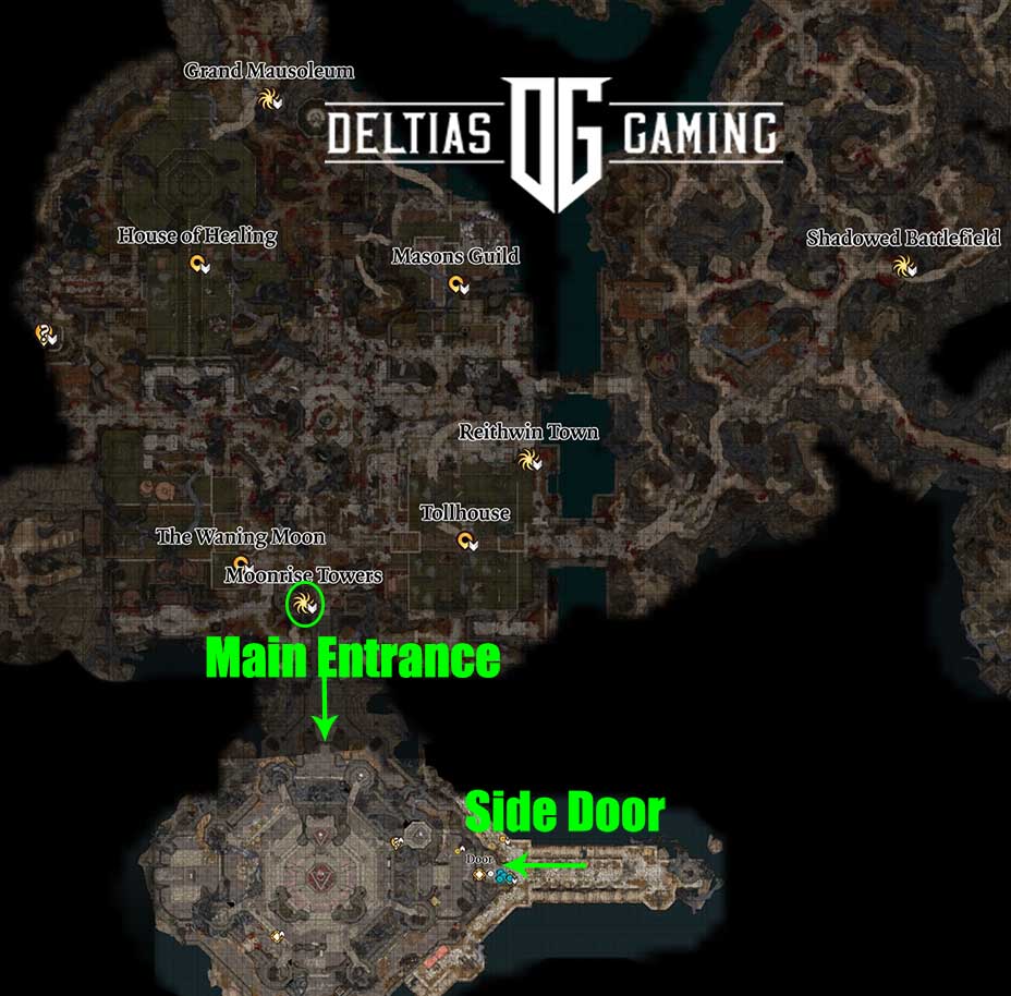 Карта Baldur's Gate 3 Moonrise Towers