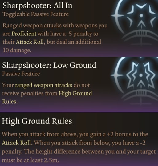 BG3 Sharpshooter Feat Explained