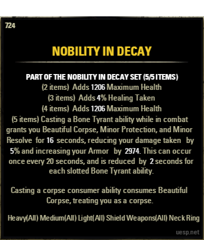 ESO Nobility in Decay