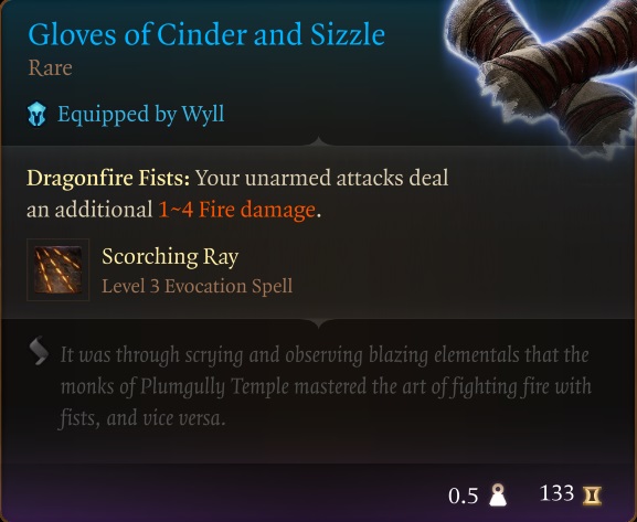 Gloves of Cinder and Sizzle - Baldur's Gate 3 - BG3