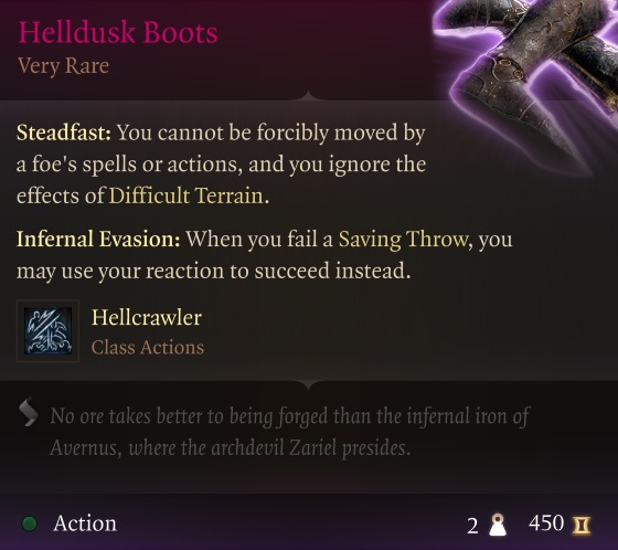 Helldusk Boots - Baldur's Gate 3 - BG3