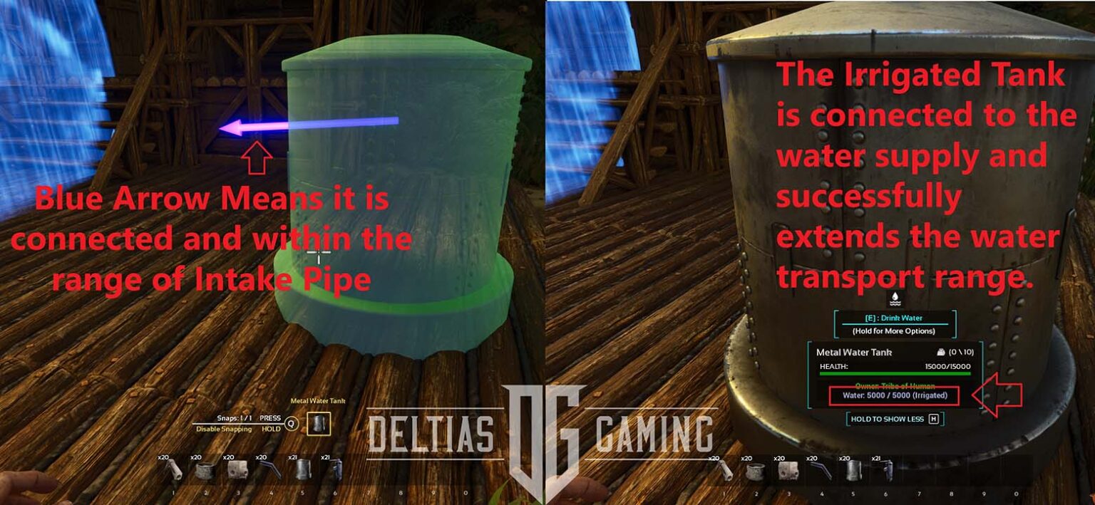 How to Run Pipes & Water in ARK Ascended transporting the water