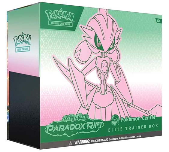Pokemon Paradox Rift Pokemon Center Elite Trainer Box Exclusive Iron Valiant