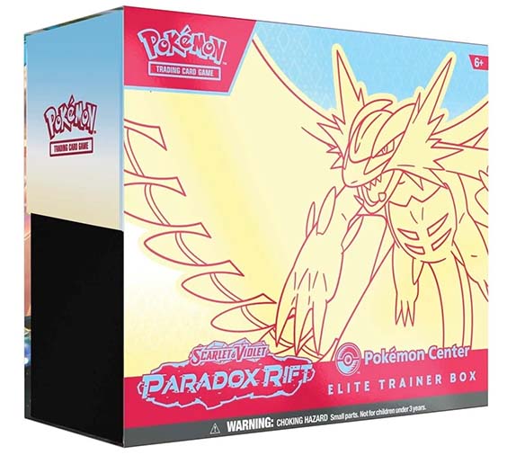 Pokemon Paradox Rift Pokemon Center Elite Trainer Box Exclusive Roaring Moon