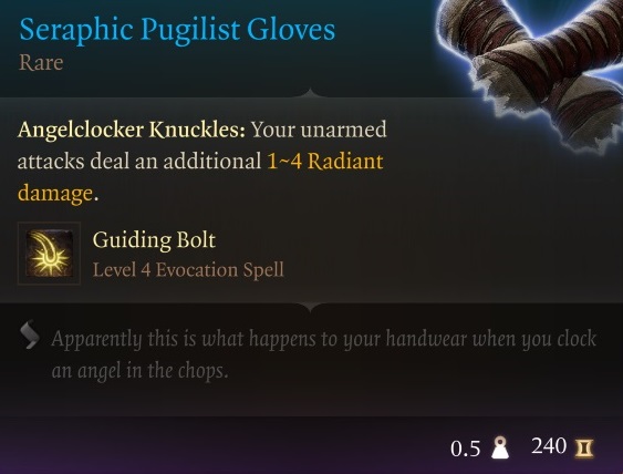 Seraphic Pugilist Gloves - Baldur's Gate 3 - BG3